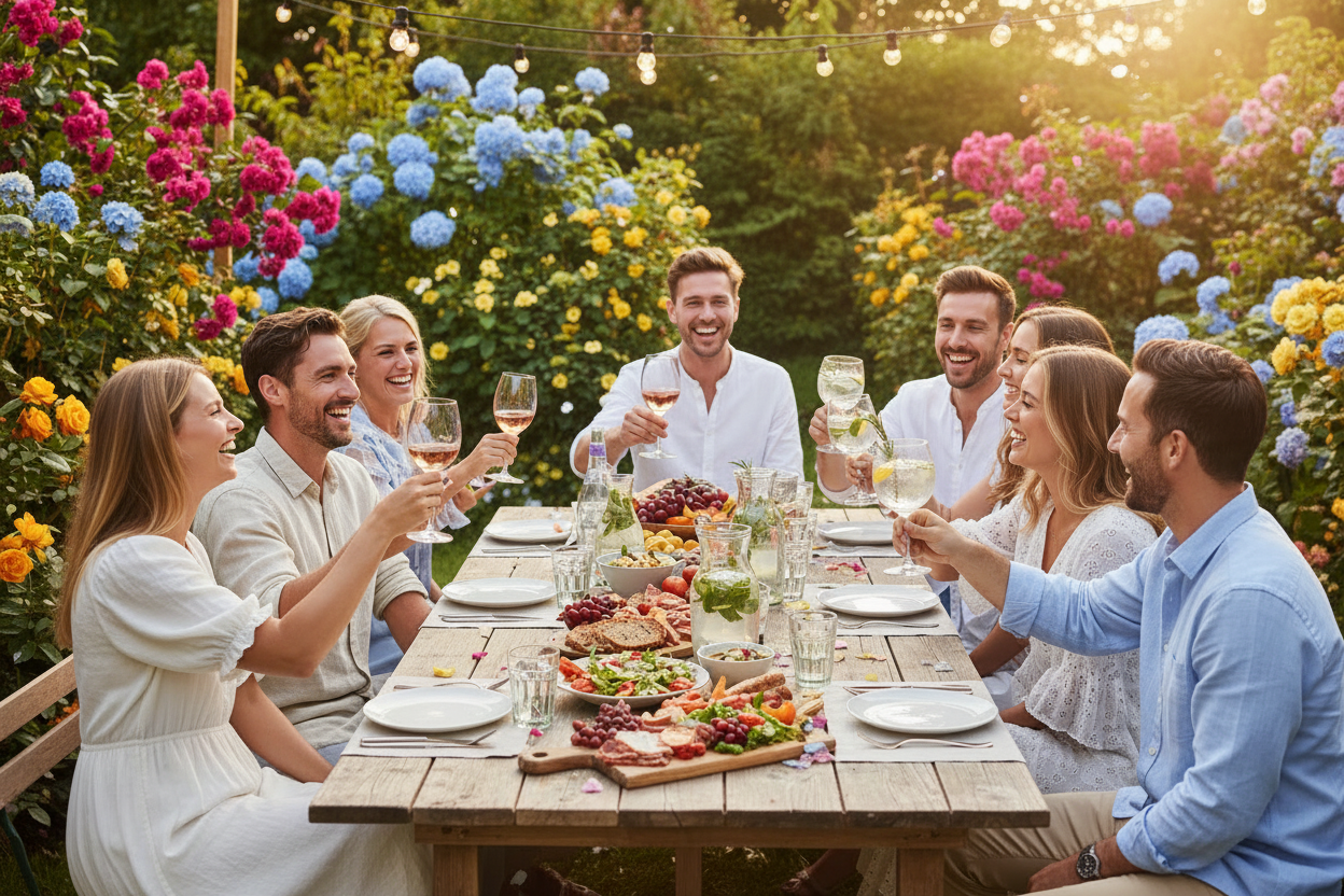 Garden party án flaskna